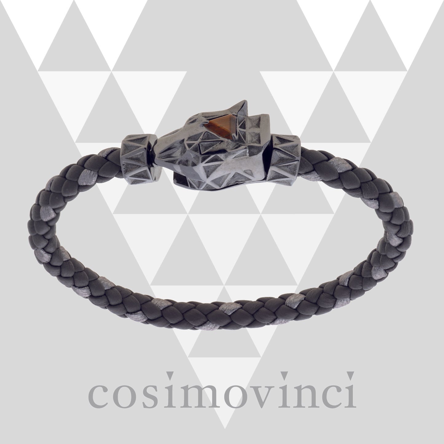 Bracciale V Prisma Pardàlide Occhio di Tigre