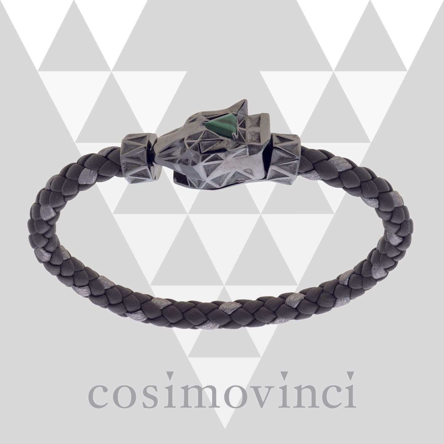 Bracciale V Prisma Pardàlide Malachite
