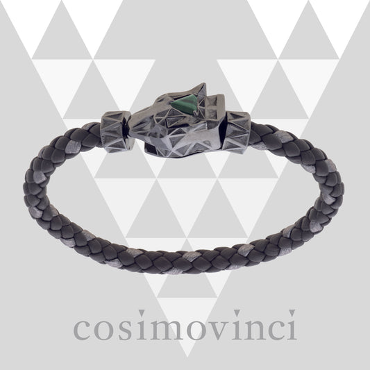 Bracciale V Prisma Pardàlide Malachite