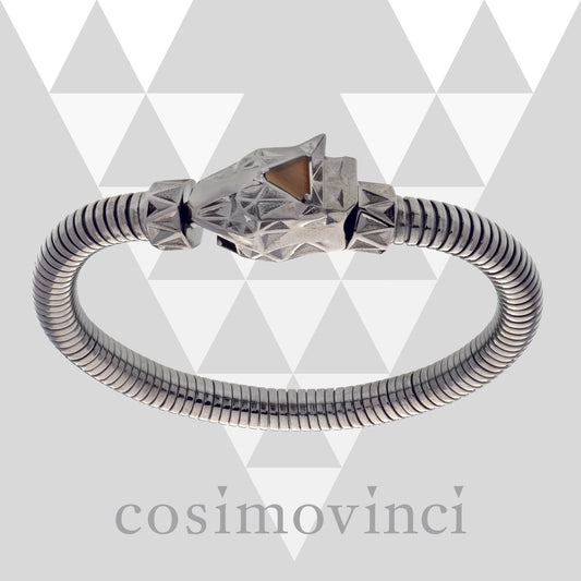 Bracciale V Prisma Pardàlide Tubogas Occhio di tigre